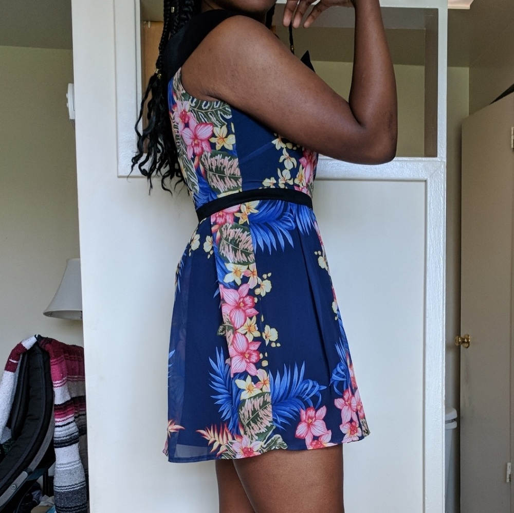 Peek-a-boo Mini Cocktail Dress